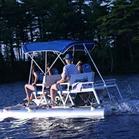 Aqua Cycle Paddle Boat 4x4 Pontoon Paddle Boat