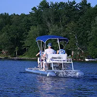 Aqua Cycle Paddle Boat 4x4 Pontoon Paddle Boat