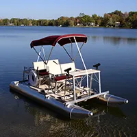 Aqua Cycle Paddle Boat 4x4 Pontoon Paddle Boat