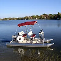 Aqua Cycle Paddle Boat 4x4 Pontoon Paddle Boat