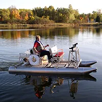 Aqua Cycle Paddle Boat 4x4 Pontoon Paddle Boat